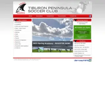 Tiburonsoccer.org(2021 Competitive Team Tryouts) Screenshot