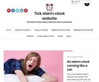 Tic-Tocclock.com(Tick alarm clock website) Screenshot