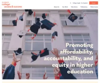 Ticas.org(The Institute for College Access & Success) Screenshot