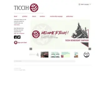 Ticcih.org(The International Committee for the Conservation of the Industrial Heritage) Screenshot