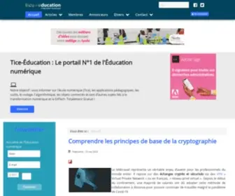Tice-Education.fr(Education) Screenshot