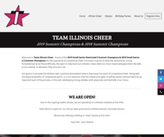 Ticheer.com(Team Illinois Cheer) Screenshot