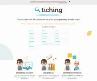 Tiching.com(La red educativa escolar) Screenshot