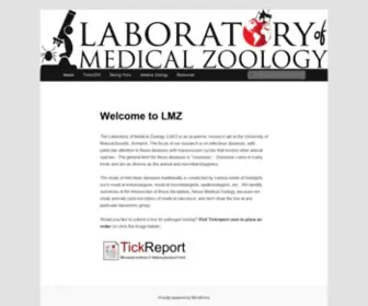 Tickdiseases.org(Laboratory of Medical Zoology) Screenshot