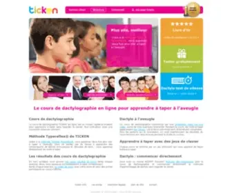 Ticken.fr(TICKEN Cours de Dactylographie en ligne) Screenshot