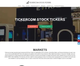 Tickercomstocktickers.com(Financial Tickers) Screenshot