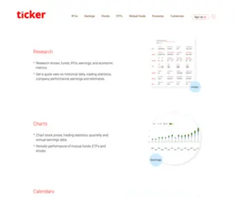 Ticker.com(Investment Research) Screenshot