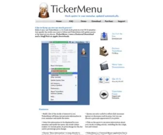 Tickermenu.com(TickerMenu) Screenshot