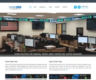 Tickerplay.com(LED Stock Ticker Display) Screenshot