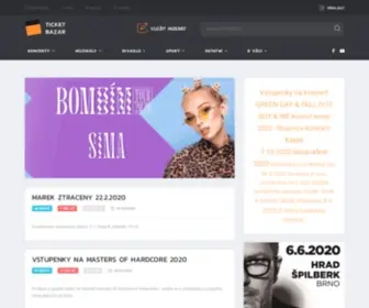 Ticket-Bazar.cz(TICKET BAZAR) Screenshot