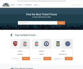 Ticket-Compare.com(Compare Sports & Concert Tickets) Screenshot