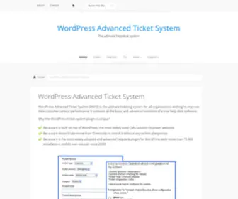 Ticket-SYstem.net(WordPress Advanced Ticket System) Screenshot
