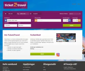 Ticket2Travel.is(Ódýrir flugmiðar með Ticket2Travel) Screenshot