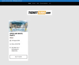 Ticket5000.com(Your Event Ticket Provider Home) Screenshot