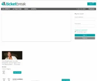 Ticketbreak.com(TicketBreak Ltd) Screenshot