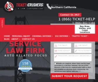 Ticketcrusherslaw.com(Ticket Crushers) Screenshot