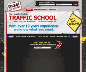 Ticketerasers.com(Traffic School Online) Screenshot