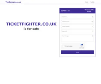 Ticketfighter.co.uk(Buy Now) Screenshot