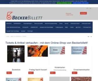 Ticketfritz.de(Unter der Domain bietet die Firma Beckerbillett Online) Screenshot