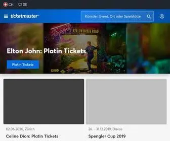 Ticketmaster.ch(Tickets, Events, Konzerte & Sport bei) Screenshot
