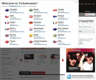 Ticketmasters.com(Ticketmasters) Screenshot