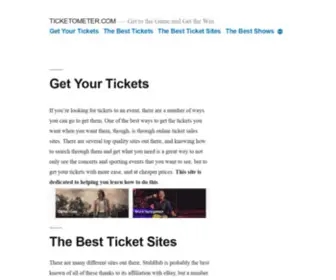 Ticketometer.com(Ticketometer) Screenshot