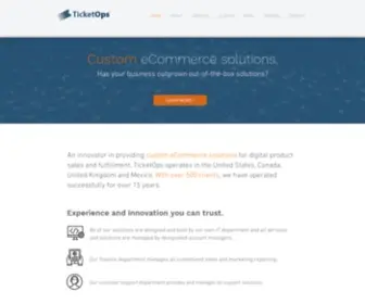 Ticketops.com(Custom eCommerce solutions) Screenshot