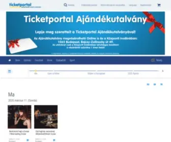 Ticketportal.hu(TICKETPORTAL belépőjegyek karnyújtásra) Screenshot