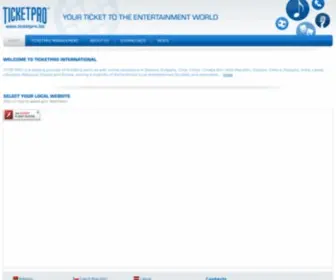 Ticketpro.biz(Ticketpro) Screenshot