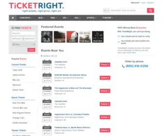 Ticketright.com(Buy Tickets the Right Way) Screenshot