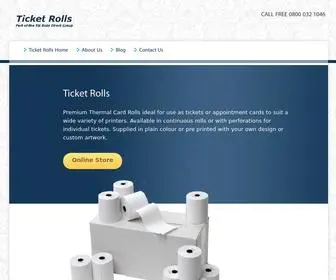 Ticketroll.co.uk(Ticket Rolls) Screenshot