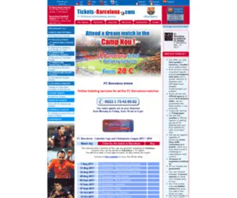Tickets-Barcelona.com(FC Barcelona tickets) Screenshot