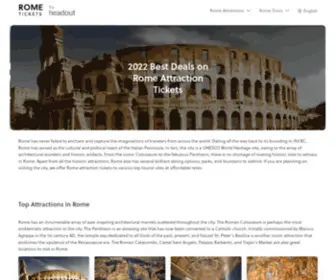 Tickets-Rome.com(Rome Attraction Tickets & Tours) Screenshot