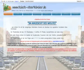 Tickets-Stoertebeker.de(Online Tickets für die Störtebeker Festspiele 2022) Screenshot