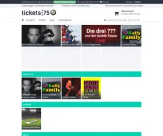Tickets75.de(Tickets 75) Screenshot