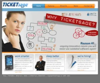 Ticketsage.net(Ticketsage custom box office ticketing solutions) Screenshot