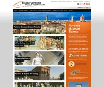 Ticketsflorence.com(Uffizi Gallery Tickets) Screenshot