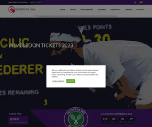 Ticketsforwimbledon.com(Wimbledon Debenture Tickets) Screenshot