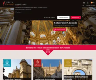 Ticketsgranadacristiana.com(Sitio oficial de venta de entradas a los monumentos de Granada) Screenshot