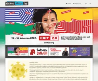 Ticketshop.hr(Naslovnica) Screenshot