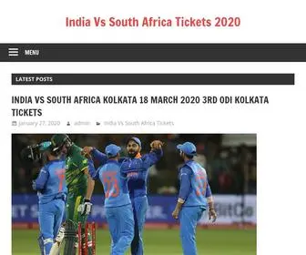 Ticketsmix.co.in(India Vs South Africa Tickets 2020) Screenshot