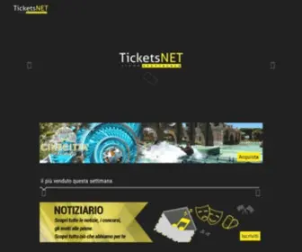 Ticketsnet.it(Vendita di biglietti OnLine al miglior prezzo) Screenshot