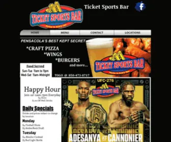 Ticketsportsbar.com(Ticket Sports Bar) Screenshot