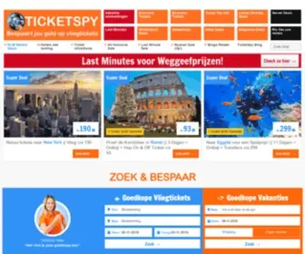 Ticketspy.nl(Goedkope Vakanties) Screenshot