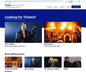 Ticketstarter.co.uk(This website) Screenshot