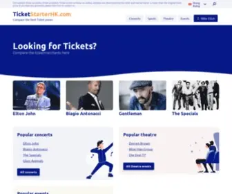 Ticketstarterhk.com(Compare the best Ticket prices) Screenshot