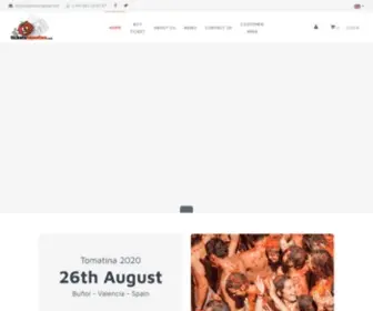 Ticketstomatina.com(Official ticket Tomatina) Screenshot