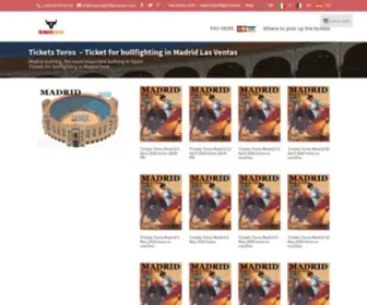 Ticketstoros.com(Bullfighting in Madrid) Screenshot