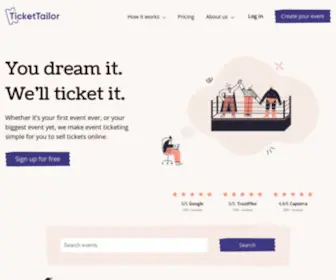 Tickettailor.com(Ticket Tailor) Screenshot