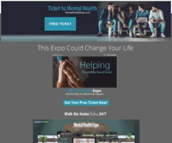 Tickettomentalhealth.com(Ticket to Mental Health Expo) Screenshot